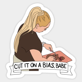 Darcy on a Bias Sticker